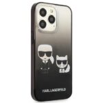 Karl Lagerfeld KLHCP13XTGKCK iPhone 13 Pro Max 6,7" hardcase black Gradient Ikonik Karl & Chou - imagine 4