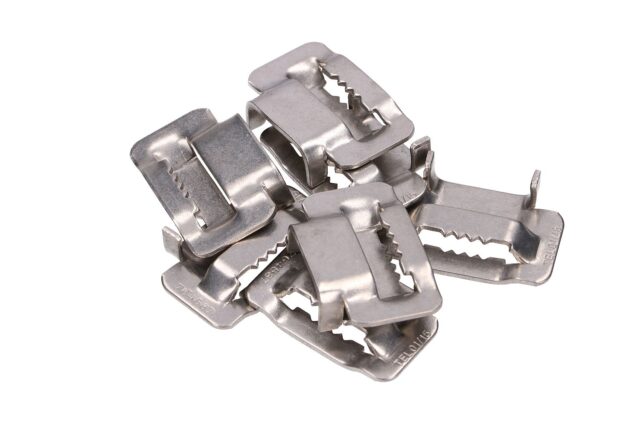 Extralink | Steel clamp | for 20mm steel strap, with jags - imagine 4