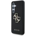 Case Guess Grained Big 4G Logo Small Classic Logo to Samsung Galaxy S25 Plus black - imagine 2