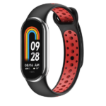 Beline Mi Band 10/9/8 design strap black-red