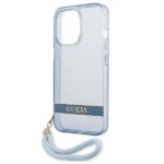 Guess GUHCP13LHTSGSB iPhone 13 Pro / 13 6,1" blue hardcase Translucent Stap - imagine 6