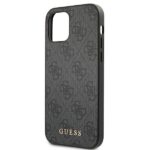 Guess GUHCP12LG4GFGR iPhone 12 Pro Max 6,7" grey hard case 4G Metal Gold Logo - imagine 6