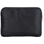 Bag Guess Sleeve 14" Grained  Zipper Pocket Triangle Logo black - imagine 2