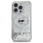 Karl Lagerfeld KLHMP16LLGCHSGH iPhone16 Pro 6.3" hardcase transparent Liquid Glitter Choupette Head - imagine 3