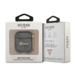 Guess GUA24GSMK AirPods 1/2 cover grey 4G Script Metal Collection - imagine 3