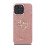Guess GUHCP16XHG4SGP iPhone 16 Pro Max 6.9" pink hardcase Fixed Glitter Big 4G - imagine 3