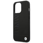 BMW BMHCP14XSLLBK iPhone 14 Pro Max 6,7" black Leather Stamp - imagine 6