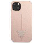 Guess GUHCP14SPSATLP iPhone 14 / 15 / 13 6.1" pink hardcase SaffianoTriangle Logo - imagine 2