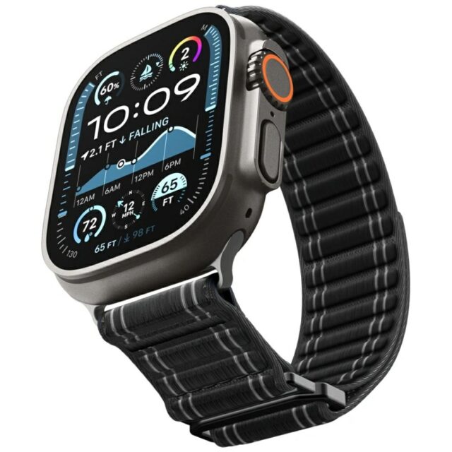Spigen WBF0 Strap for Apple Watch 8/9/10/11/SE/Ultra (44/45/46/49mm) black - imagine 8