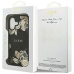 Guess Grained Flowers Classic Logo MagSafe case for iPhone 17 black - imagine 8