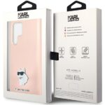 Karl Lagerfeld KLHCS23LSMHCNPP S23 UltraS918 pink Silicone Choupette Metal Pin - imagine 8