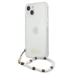 Guess GUHCP13SKPSWH iPhone 13 mini 5,4" Transparent hardcase White Pearl - imagine 2