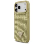Case Guess Rhinestone Triangle Logo for   iPhone 17 Pro Max gold - imagine 2