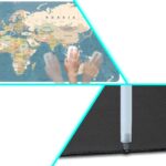 Extralink Gaming Desk Mouse Pad, Large Light World Map 40x90 cm - imagine 5