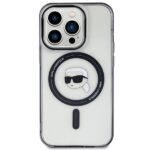 Karl Lagerfeld KLHMP15XHKHNOTK iPhone 15 Pro Max 6.7" transparent hardcase IML Karl`s Head MagSafe - imagine 3