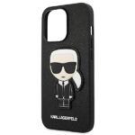 Karl Lagerfeld KLHCP13LOKPK iPhone 13 Pro / 13 6,1" black hardcase Saffiano Ikonik Karl`s Patc - imagine 6