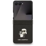 Karl Lagerfeld Saffiano Karl&Choupette Pin Case for Samsung Galaxy Z Flip7 Black - imagine 2