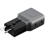 Wall charger Energea TravelGo Adapter 45 2xUSB-C 45W graphite-black - imagine 3