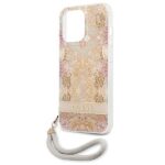 Guess GUHCP13LHFLSD iPhone 13 Pro / 13 6,1" gold hardcase Flower Strap - imagine 6