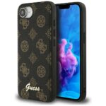 Case Guess Peony Script Logo MagSafe for iPhone 16e black