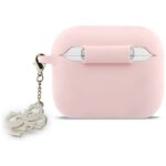 Case Guess Silicone 4G Charm for AirPods  Pro 3 pink - imagine 2