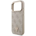 Case Guess 4G Triangle Logo MagSafe for iPhone 17 Pro pink gold - imagine 6