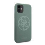 Guess GUHCN61LS4GKA iPhone 11 6,1" / Xr khaki hard case Silicone 4G Tone On Tone - imagine 5