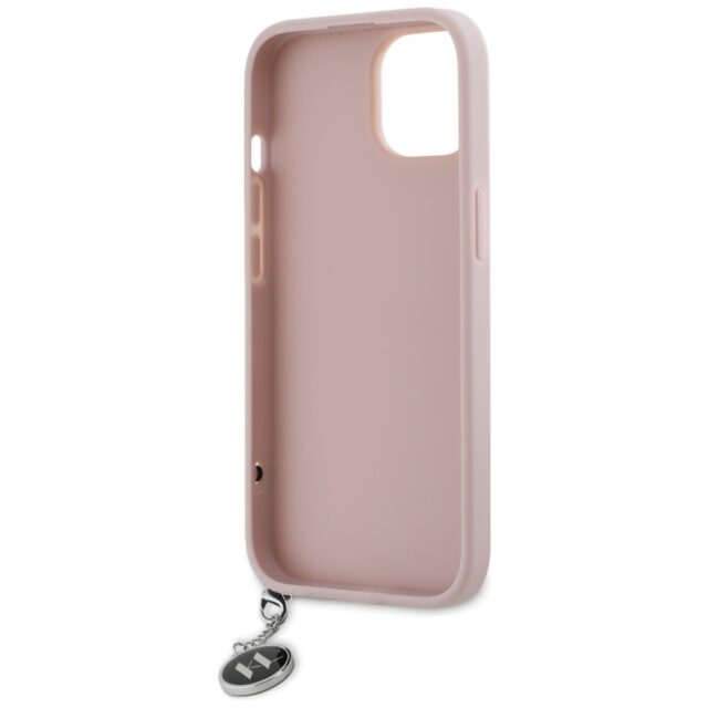 Karl Lagerfeld KLHCP15SPSAKDGCP iPhone 15 / 14 / 13 6.1" pink hardcase Saffiano Rhinestones & - imagine 7