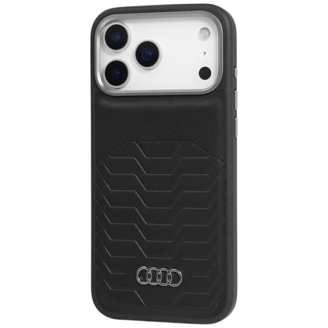Case Audi GT Synthetic Leather MagSafe for iPhone 17 Pro Max black - imagine 3