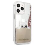 Karl Lagerfeld KLHCP13XPABGNU iPhone 13 Pro Max 6,7" pink hardcase PEEK A BOO Liquid Glitter - imagine 4