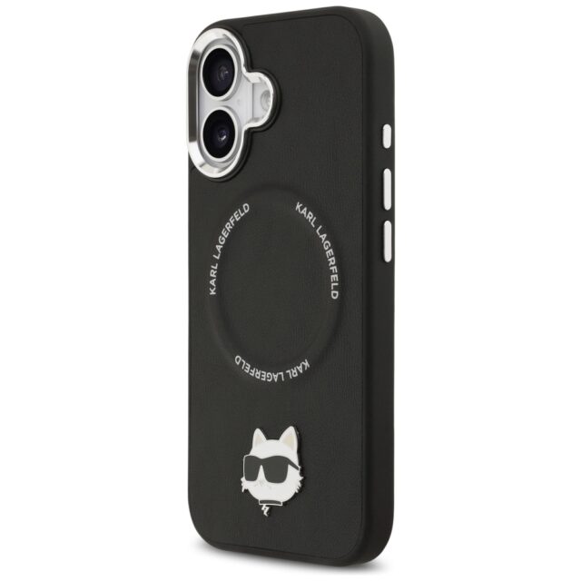 Karl Lagerfeld Choupette Pin MagSafe Case for iPhone 17 Black - imagine 2