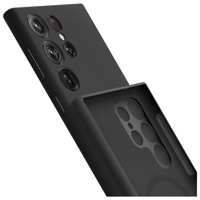 Etui 3MK Hardy Android Silicone MagCase   do Samsung Galaxy S24 Ultra czarny - imagine 4