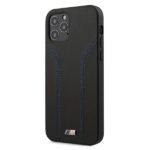 BMW BMHCP12MDLBK case iPhone 12 / 12 Pro 6.1" black hardcase M Collection Blue Lines - imagine 2