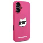 Karl Lagerfeld KLHMP16SSCHPPLF iPhone 16 6.1" fuschia hardcase Silicone Choupette Head Print M - imagine 4