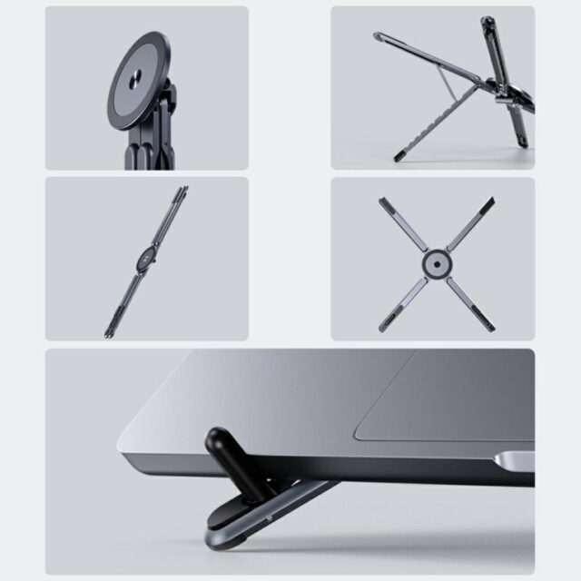 Laptop/tablet/smartphone stand 4smarts compatible with MagSafe cosmic gray - imagine 6