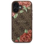Guess GUHMP16SP4ROPEMCW iPhone 16 6.1" brown hardcase 4G Flowers Print MagSafe - imagine 3