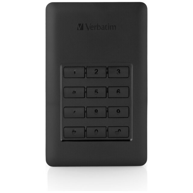 Portable external HDD Verbatim Store n Go with keyboard 1TB black 53401 - imagine 2