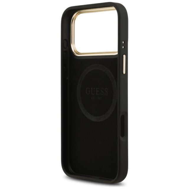 Guess 4G Logo Plate MagSafe Case for iPhone 17 Pro Max Black - imagine 7