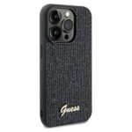 Guess GUHCP13LPMSDGSK iPhone 13 Pro / 13 6.1" black hardcase Disco Metal Script - imagine 4