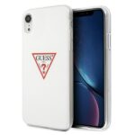 Guess GUHCI61PCUCTLWH iPhone Xr white hardcase Triangle Collection