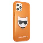 Karl Lagerfeld KLHCP12MCHTRO iPhone 12/12 Pro 6,1" orange hardcase Glitter Choupette Flu - imagine 4