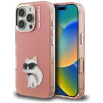 Case Karl Lagerfeld IML Aquarelle        Choupette & Logo for iPhone 16 Pro Max pink