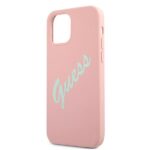 Guess GUHCP12SLSVSPG iPhone 12 mini 5,4" green pink hardcase Silicone Vintage - imagine 6