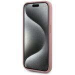 Case Karl Lagerfeld Wrinkled Metal Signature for iPhone 15 Pro Max pink - imagine 5