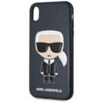 Karl Lagerfeld KLHCI61IKPUBL iPhone Xrhardcase blue Iconic Karl Embossed - imagine 3