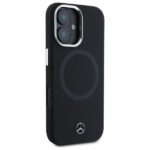 Mercedes MEHMP16S23SUTTK iPhone 16 6.1" black hardcase Silicone Tonal Logo MagSafe - imagine 4
