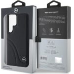 Mercedes MEHCS24L23RBCSK S24 Ultra S928 Black Hardcase Leather Curved Stitches - imagine 8