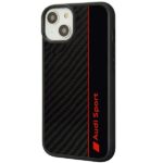 Audi Carbon Fiber Stripe iPhone 14 / 15 / 13 6.1" black hardcase AUS-TPUPCIP14-R8/D1-BK - imagine 3