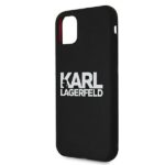 Karl Lagerfeld KLHCN61SLKLRBK iPhone 11 6,1" / Xr Silicone Stack Logo black - imagine 6