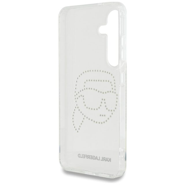 Case Karl Lagerfeld Rhinestones Karl Head Logo for Samsung Galaxy S25 transparent - imagine 7